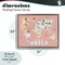 Stupell Industries Kid's Map Of World Pink Floating Frame, design by Carla Daly